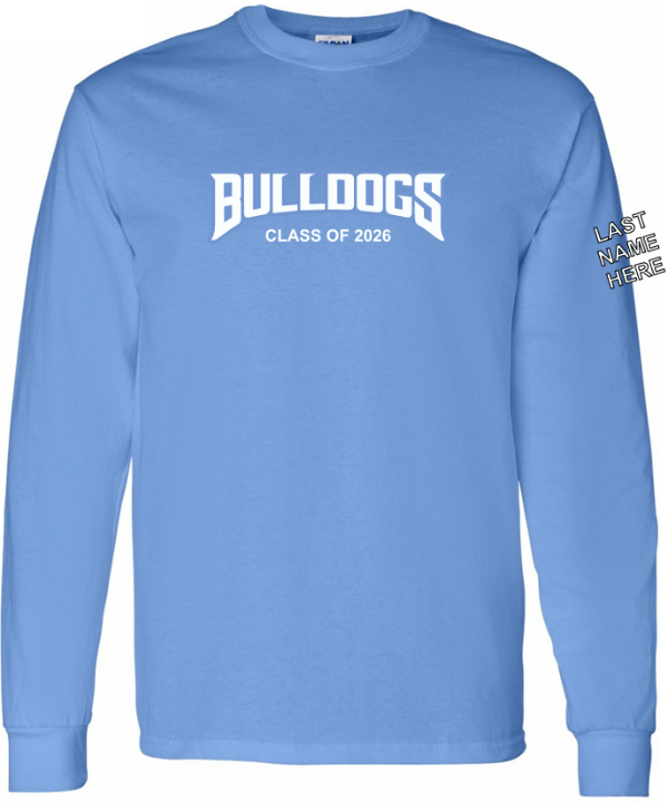 Carolina Blue Long Sleeve Shirt (With Customization)