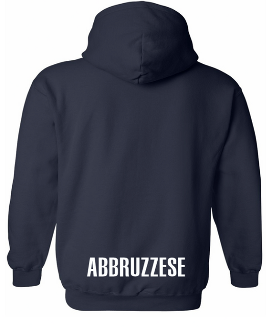 Navy Blue Embroidered School Hoodie (Name on Back)