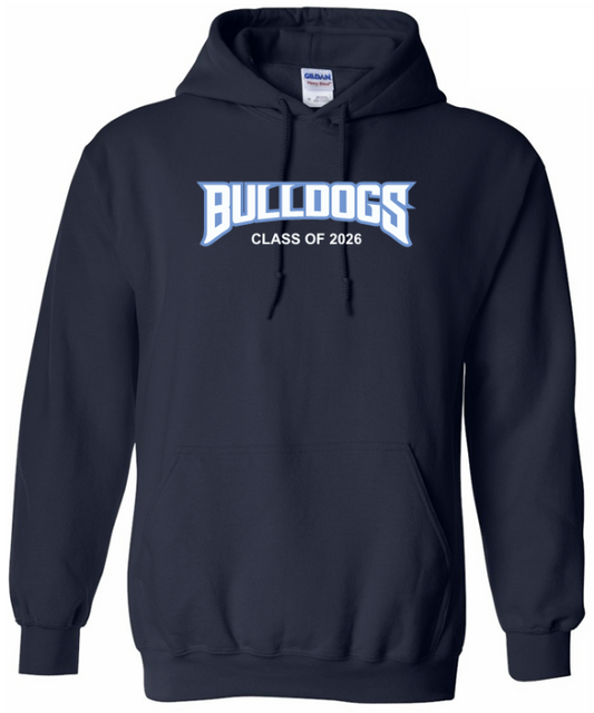 Navy Blue Embroidered School Hoodie (Standard)